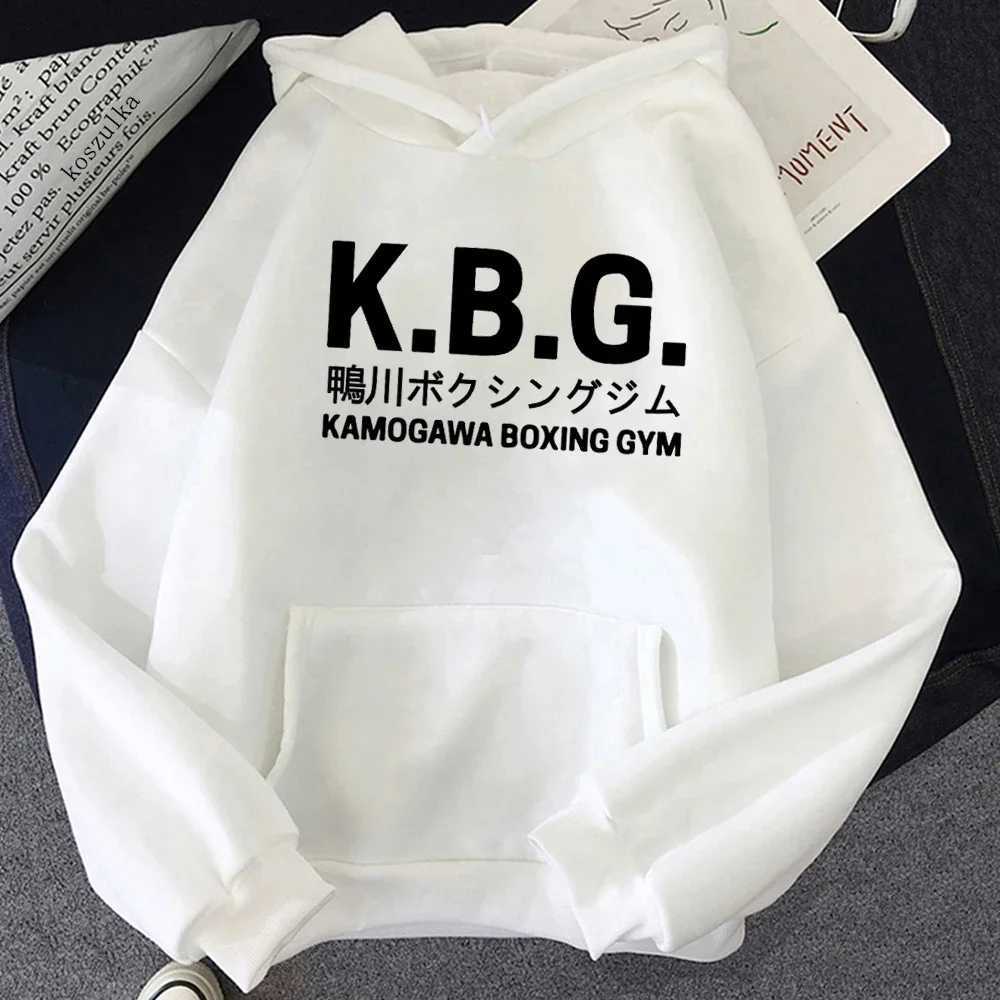 KBG Animation Hajime No Ippo Kamogawa Boxing Gym Hoodie Womens Winter Top Mens Hoodie Spring/Autumn Sweatshirt Harajuku SudaderasXJ250322