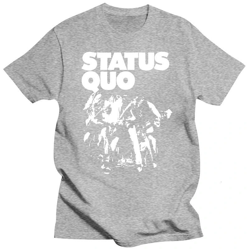 Mens shirt Status Quo t band Classic T Shirt Printed TShirt tees top 250320