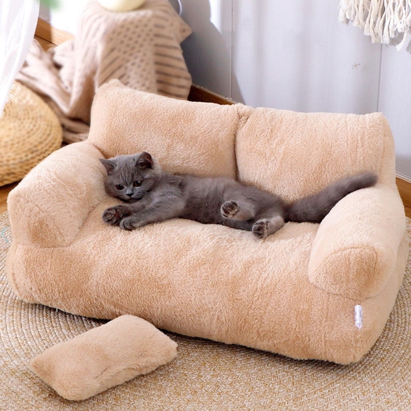 Dog Puppy Couch Non-Slip Base Detachable Cover Sofa for Small to Medium Pets Creative Pet Bed Cute Nest - view 4