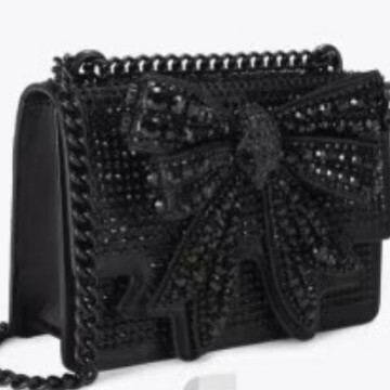 Bow Tie Small Party Fashionable Women S Shiny And Sweet One Shoulder Crossbody Chain Bag Princess Girl Stylish Handbag Shoulder Bags