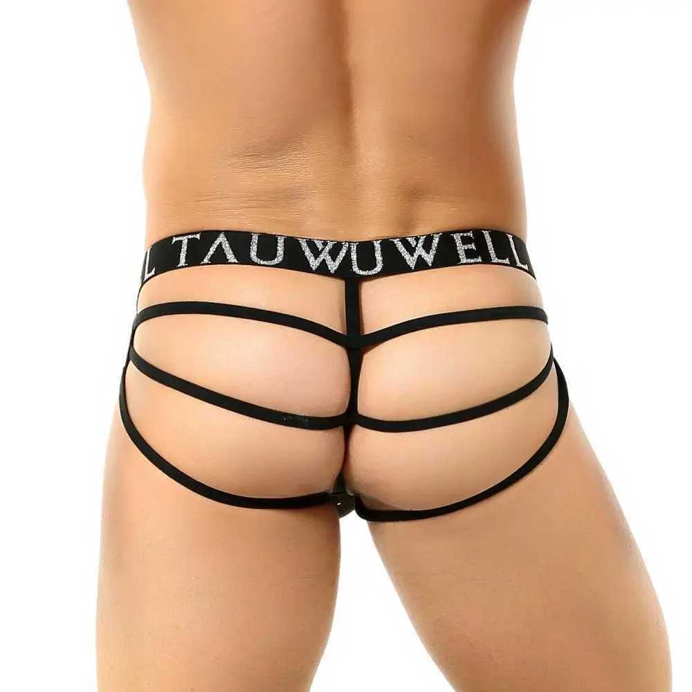 TAUWELL mens sexy underwear transparent underwear thong Jockstrap binding underwear mens sexy underwearT250322