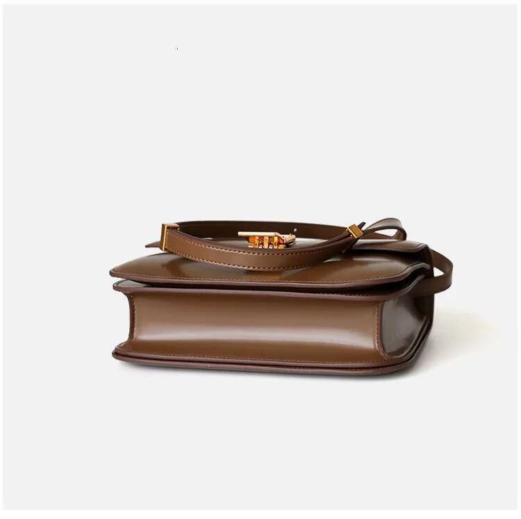 Hot UBEL 2024 Women's Classic Real Leather Smooth Tofu Box Large Square Bag Versatile high quality Commuting Crossbody Bags For Women