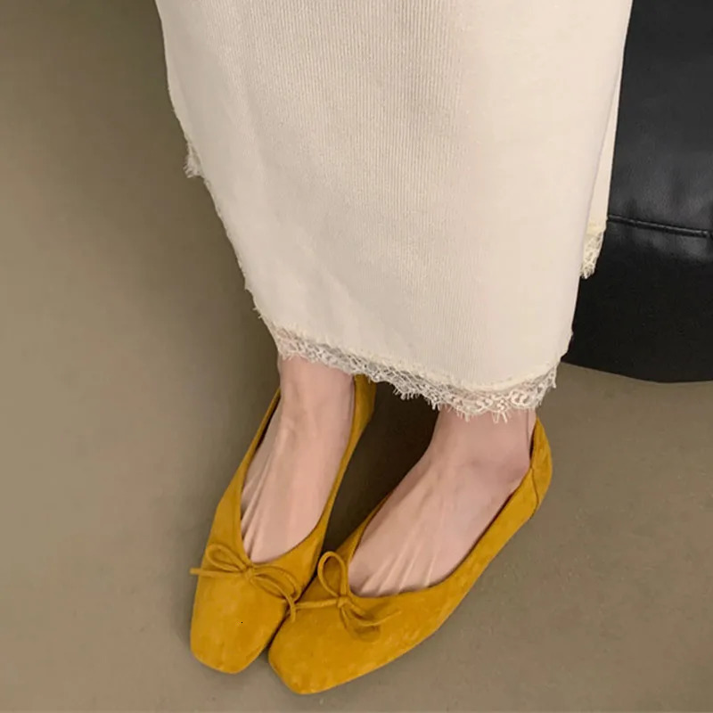 Shallow Women Flats Boat Shoes Soft Fashion Butterfly-Knot Female Slip On Footwear Ladies Flats With Shoes Slides 250322