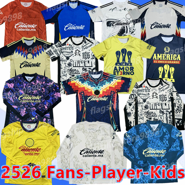 16-4XL 24 25 Club America Soccer Jerseys Liga MX HENRY J.QUINONES D.VALDES 3RD A.ZENDEJAS FIDALGO 2024 2025 HOME AWAY Maillot Fans Slim Player Version Football Shirts 888