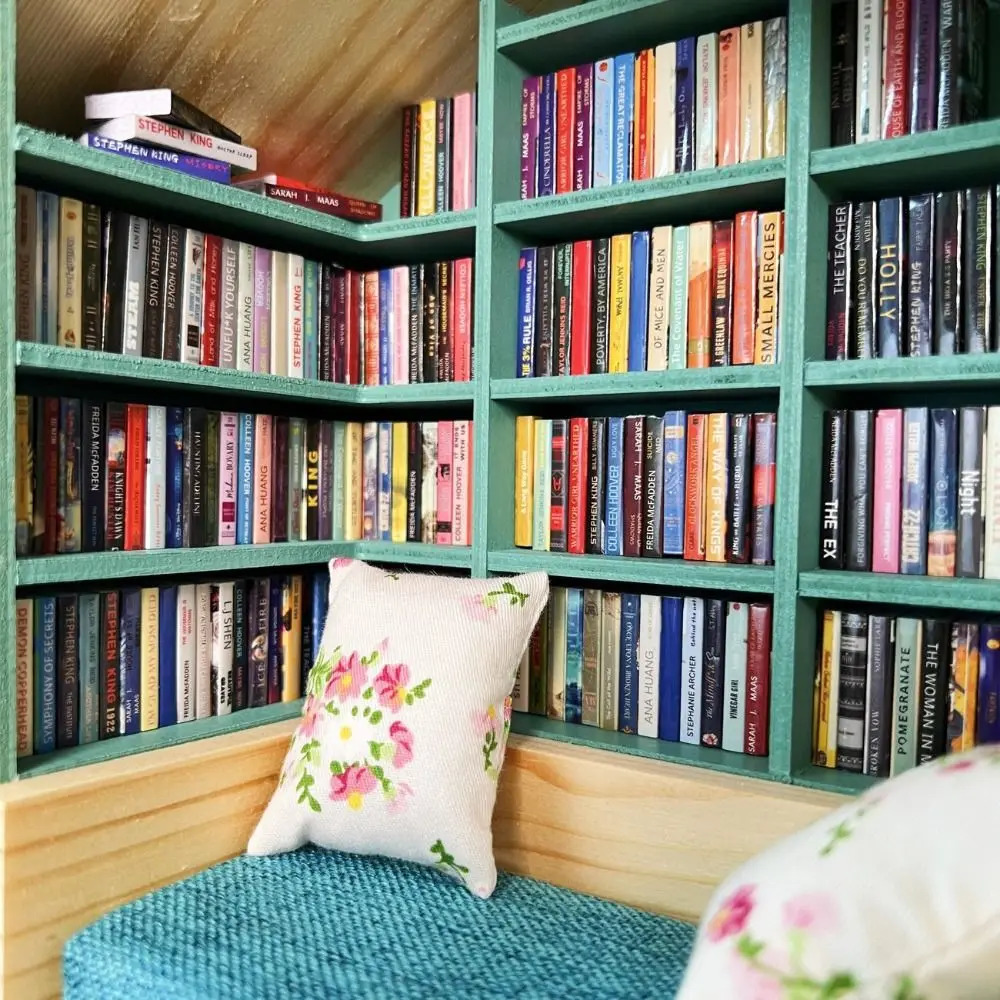 Anxiety Bookroom Creative Resistant Bookshelf Mini Book Matchbox Wooden Sensory Study Decoration 250318