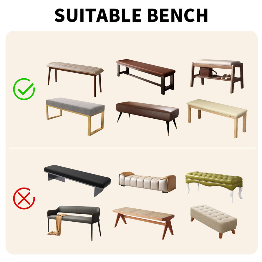 Stretch Jacquard Dining Chair Cover - Dustproof Removable Bench Sofa Cover Washable Living Room Bench Seat Protection Cover mounted hot sales