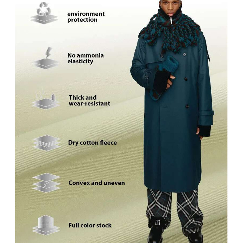 High-Tech Thermal Clothing Ultra-Dense Fabrics Combining Wind Resistance and Water Repellency suppleness