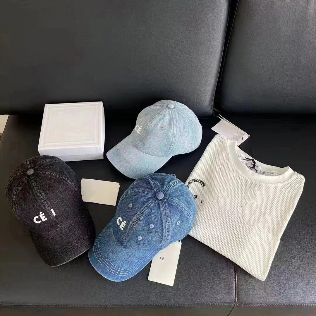 Denim cotton Letter cap unisex casquette Designer cap Blue cap Cowboy Duck Baseball Hat Sunshade Sun Hat Headwear hats for men women Golf Ball caps