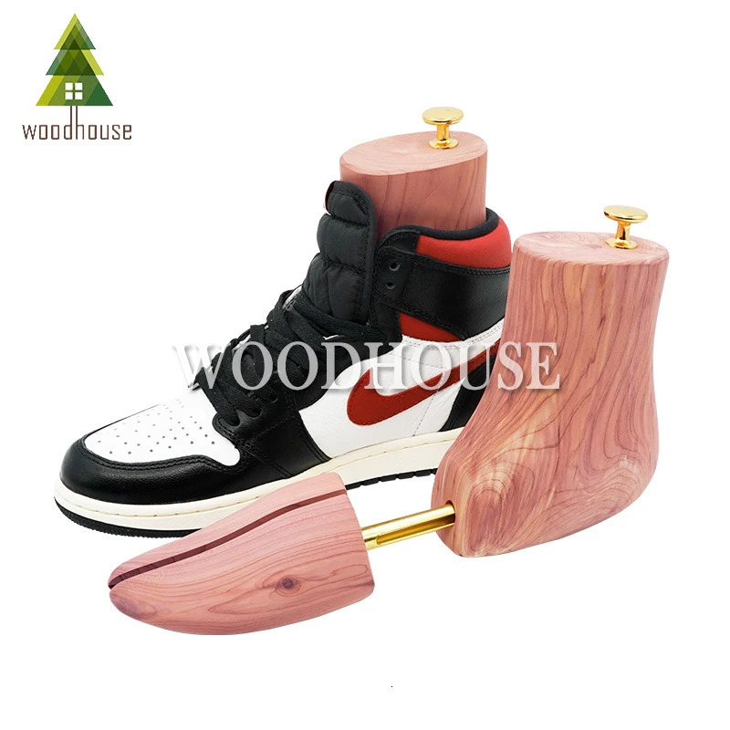 Mens and Womens Single Tube Adjustable Red Cedar Boot Stretcher Wood Shoe Tree 250314