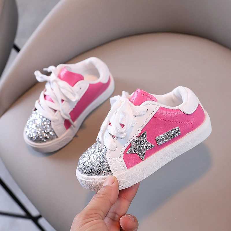 Girls Shoes 2024 Spring New Casual Edition Little Girl Star Sports Shoes Spring/Summer Childrens Sports Shoes X250322