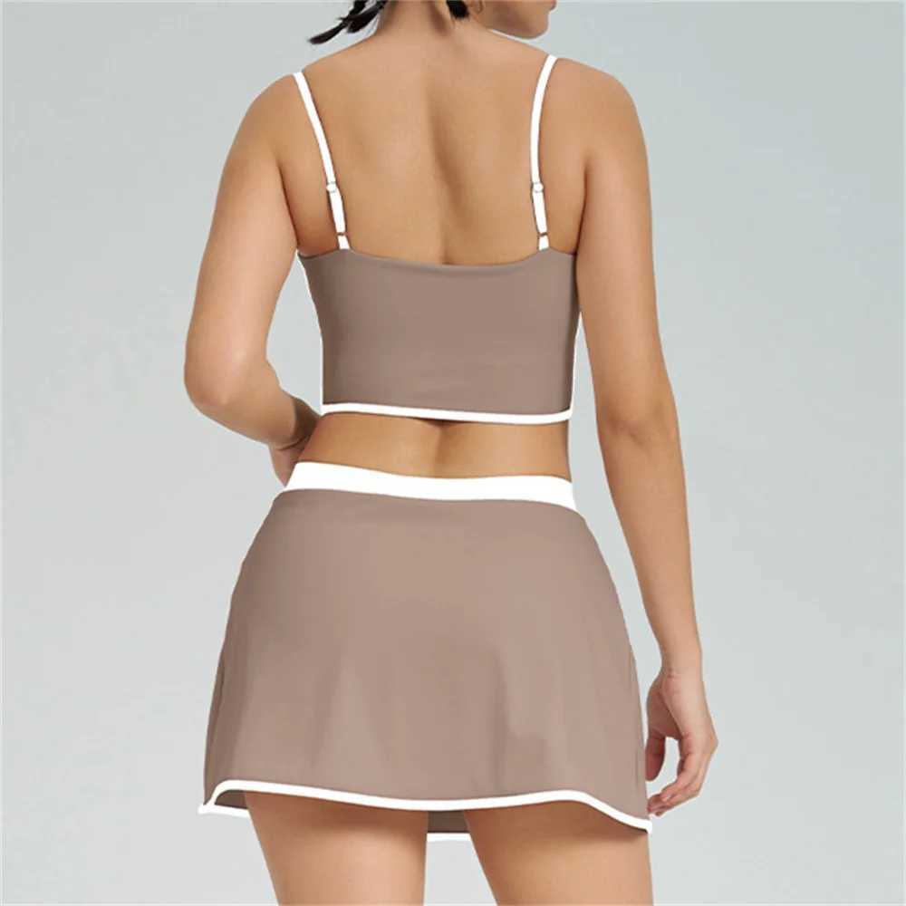 1/2PCS Women Tracksuit Yoga Set Gym Set Bra Sports Anti Shorts Skirt Workout Sportswear Running Gym Wear Athletic SuitsXJ250322