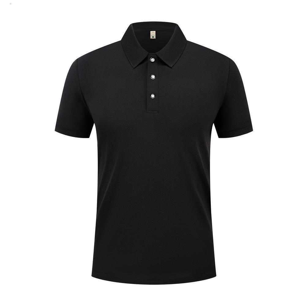 Spring and summer ice silk polo men's high-end short sleeved business slim fit lapel casual cultural shirt