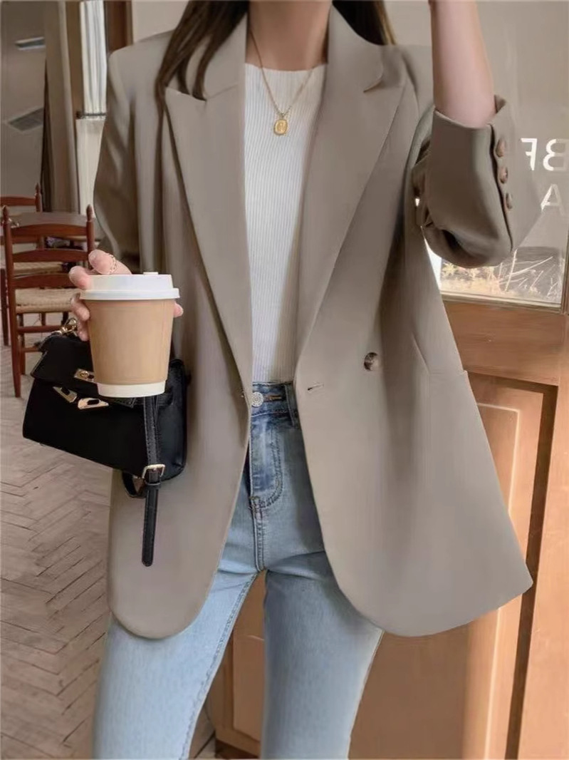 L320Elegant Ladies' Small Suit Jackets - Trendy Design for Spring and Autumn