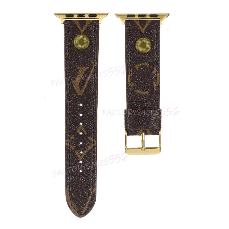 Luxury designer watch band for applewatch 45mm 42mm 38mm 40mm 44mm 49mm Apple Watch Leather Strap Bracelet L Flower for iwatch applewatch series 10 9 8 7 6 5 4 SE L57S
