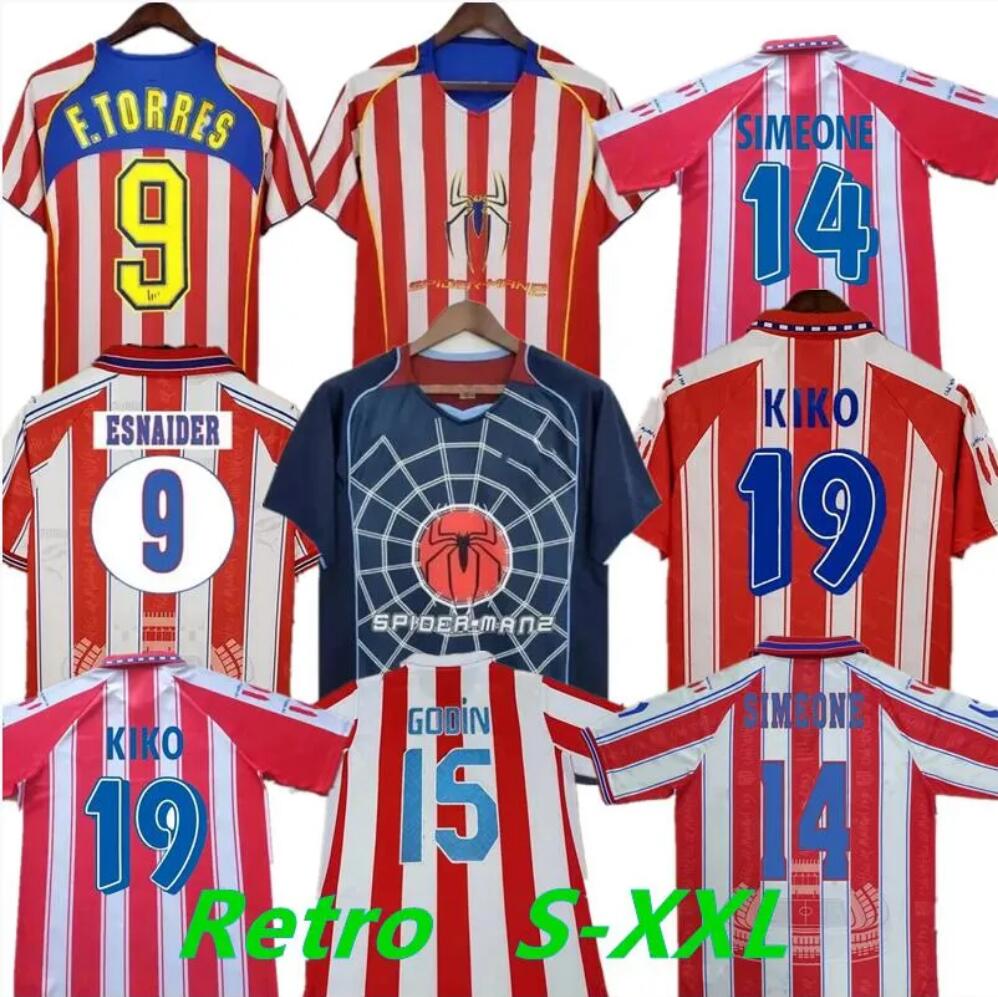 Retro 2004 2005 2013 2014 Atletico Madrids soccer jerseys kun Aguero Griezmann MAXI F.TORRES 04 05 10 11 13 14 15 94 95 96 97 Gabi Forlan SIMAO vintage classic 666