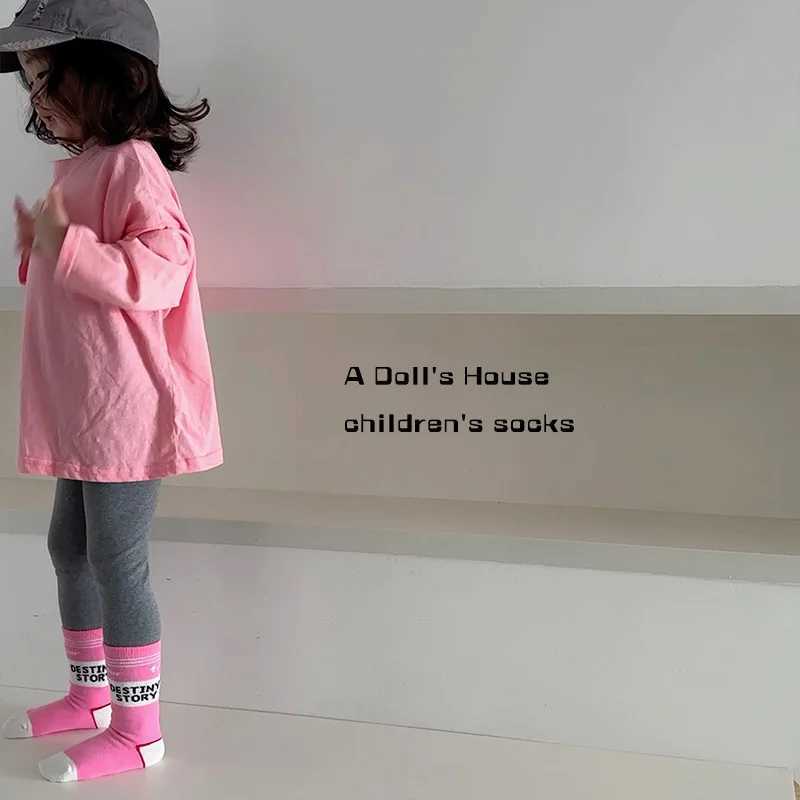 Childrens boys and girls socks childrens spring socks summer calf team socks fashionable striped sports socks X2503221