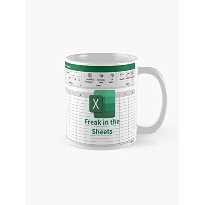 Tumbler Freak In The Sheets Excel Spreadsheet Mug Funny Gifts for Women Men Accountant Mug Birthday Cup 11 Oz 250321