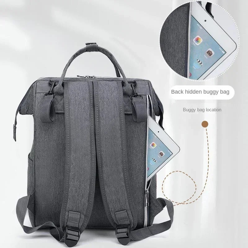 Mommy Diaper Bags Baby Stroller Hanging Bag Mother Large Capacity Nappy Backpacks with Changing Mat Convenient Baby Nursing Bags 250403