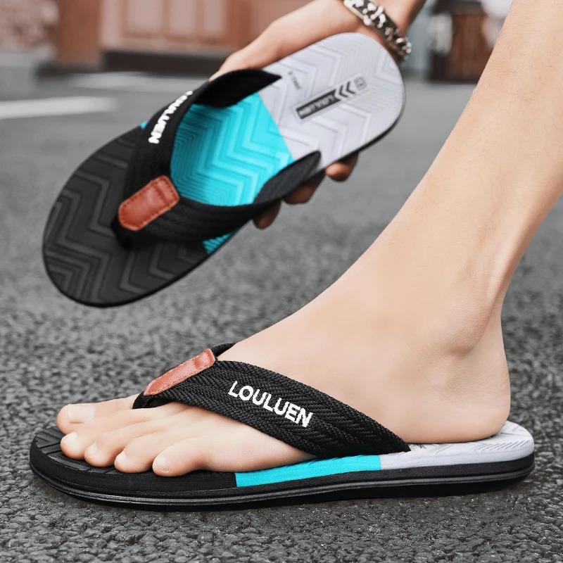 High Quality Men Flip Flops Summer Beach Flip Flops Men Fashion Breathable Casual Men Beach Slippers Summer Outdoor 250327