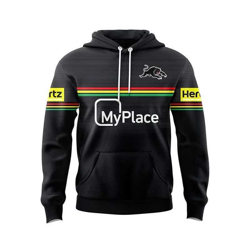 2024 New NRL Australian Navy Panther Adult DrAW Series Mens and Womens Printed Hooded Clothing XJ250322