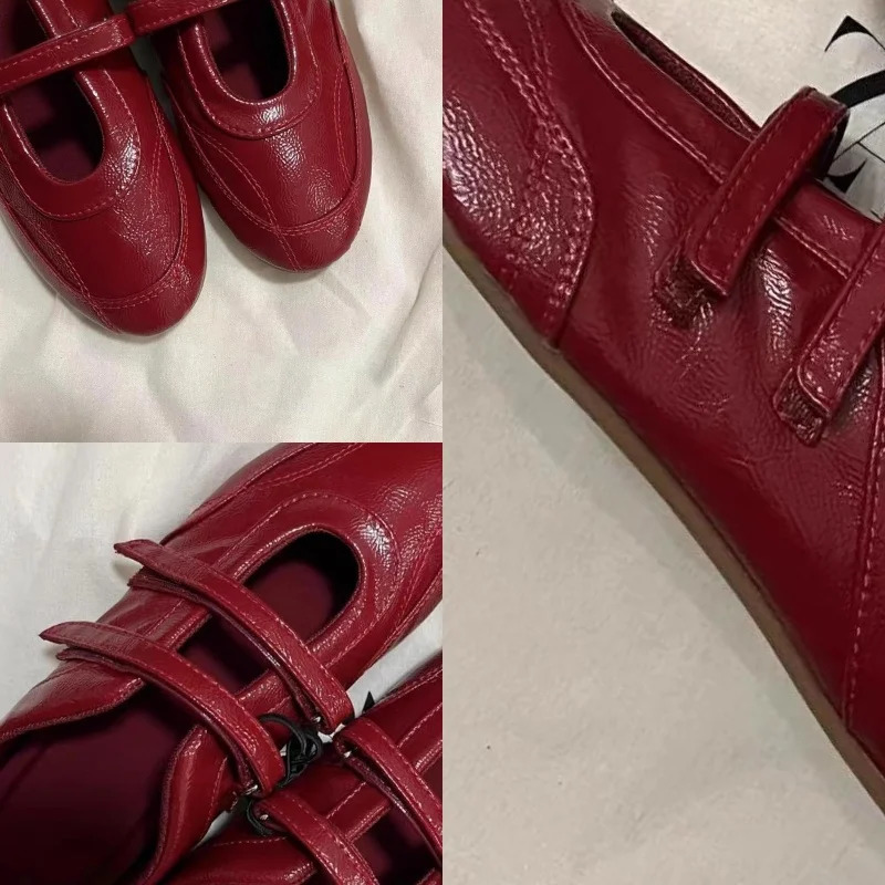 Women Loafers Shoes Fashion Retro Sandals Flats Elegant Woman Summer Shoes Trend Shallow Cozy Lolita Zapatos Mujer 250322