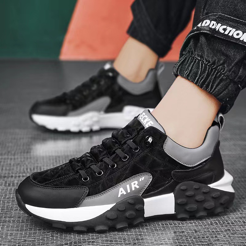 Men's sports shoes match color men spring and autumn new casual shoes outdoor sports men's shoes thick soled sports shoes 2025