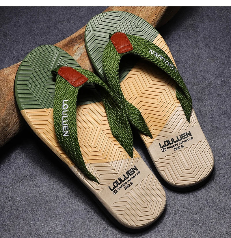 High Quality Men Flip Flops Summer Beach Flip Flops Men Fashion Breathable Casual Men Beach Slippers Summer Outdoor 250327