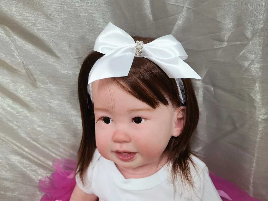 Dollbling Ivory Baby Shoes Headband Set Bling Luxury Diamond Rhintones Red Bottom Little Girl Baptist Shoes X250322