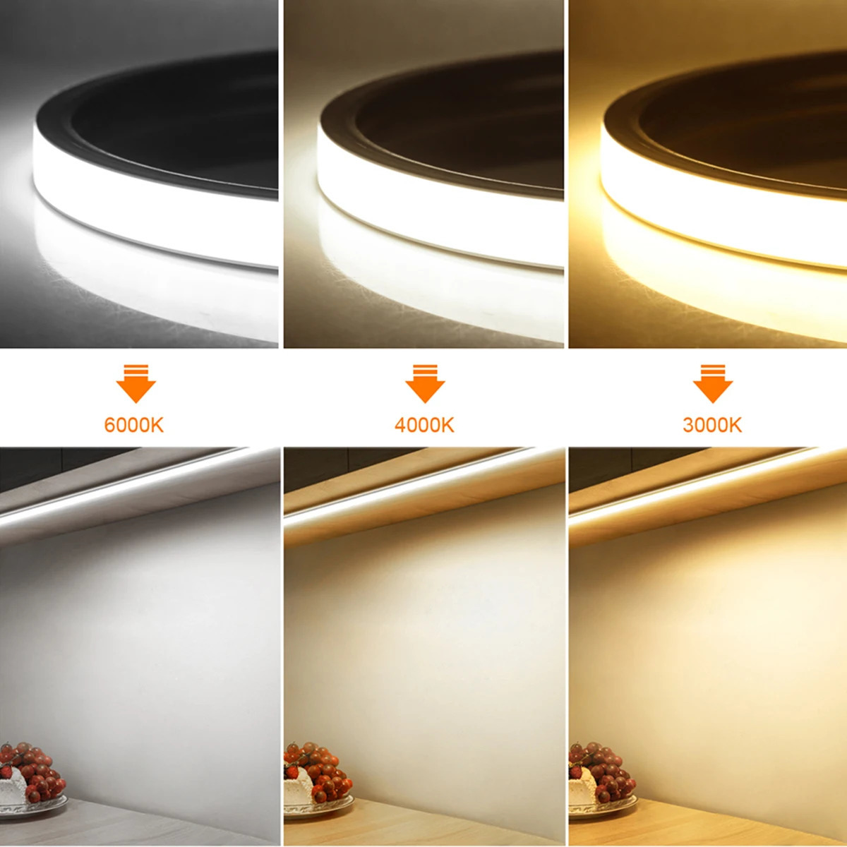 Smart PIR Motion Sensor Super Bright COB LED Strip Neon Light Auto ONOFF 320ledsm Waterproof for KitchenStairWardrobe Decor 250311
