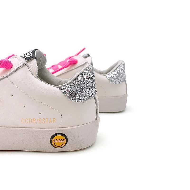 Customized sports shoes for babies and girls fashionable leather shining stars childrens casual sports shoe designers childrens white shoes boys custo