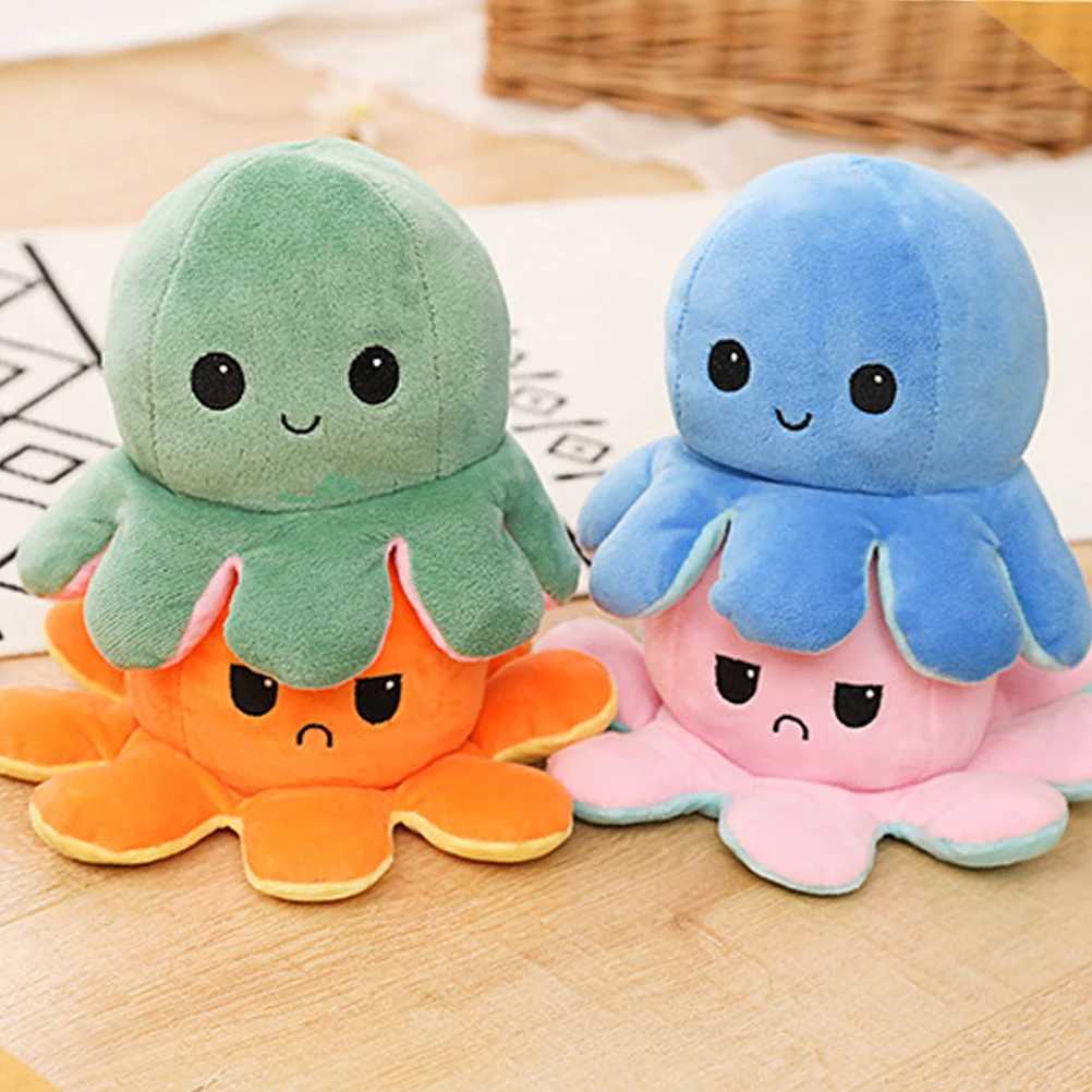ZK20 High Reversible Plush Toy Chapter Plush Doll Filling Plush Flip Toy Octopus Plush Toy X250322
