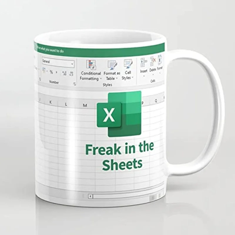 Tumbler Freak In The Sheets Excel Spreadsheet Mug Funny Gifts for Women Men Accountant Mug Birthday Cup 11 Oz 250321