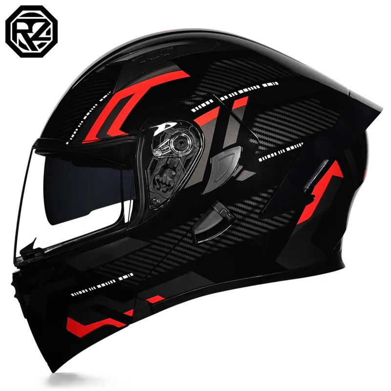 Orz Motorcycle Helmet Multi Layer Protection Safety Dot Certification Protective Racing Off Road Motorcycle Helmet 250321
