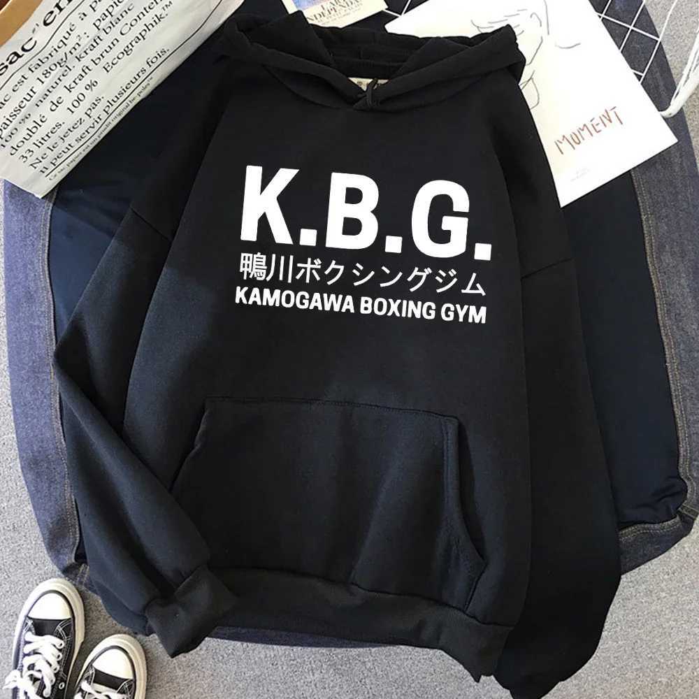 KBG Animation Hajime No Ippo Kamogawa Boxing Gym Hoodie Womens Winter Top Mens Hoodie Spring/Autumn Sweatshirt Harajuku SudaderasXJ250322