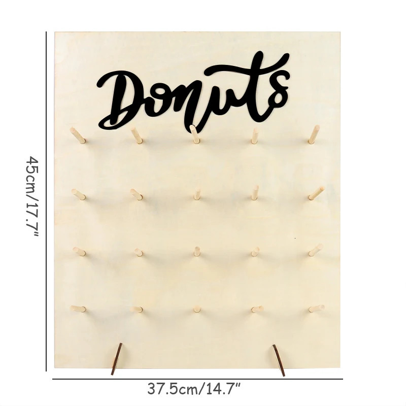 DIY Wooden Donut Wall Rustic Wedding Decoration Table Donut Party Decor Shower Anniversary Birthday Event Party Favor 250318