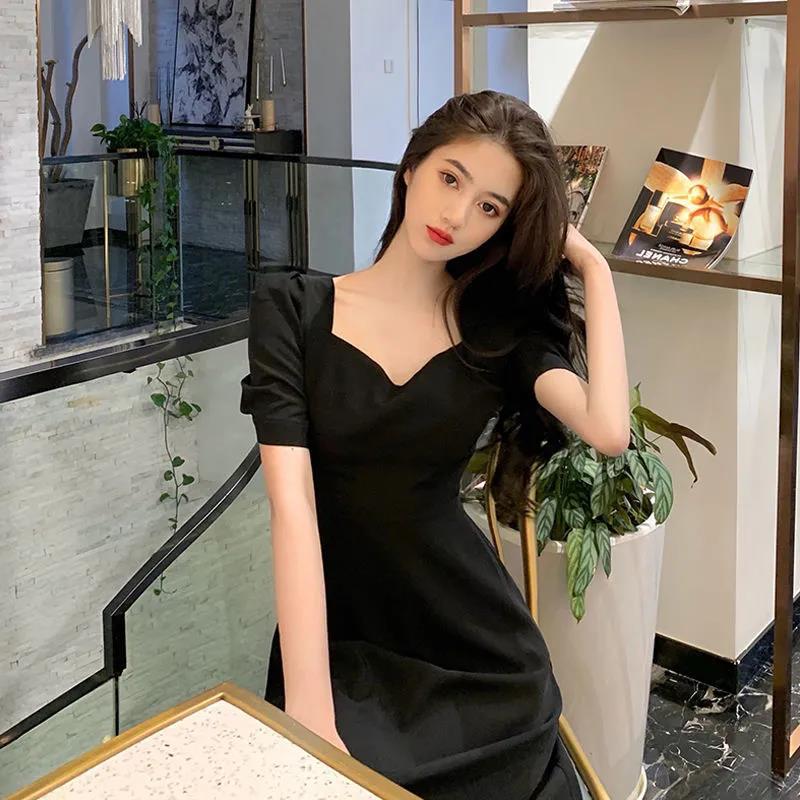 D43000 A5 Master quality new temperament summer casual birthday dress romantic slim long skirt