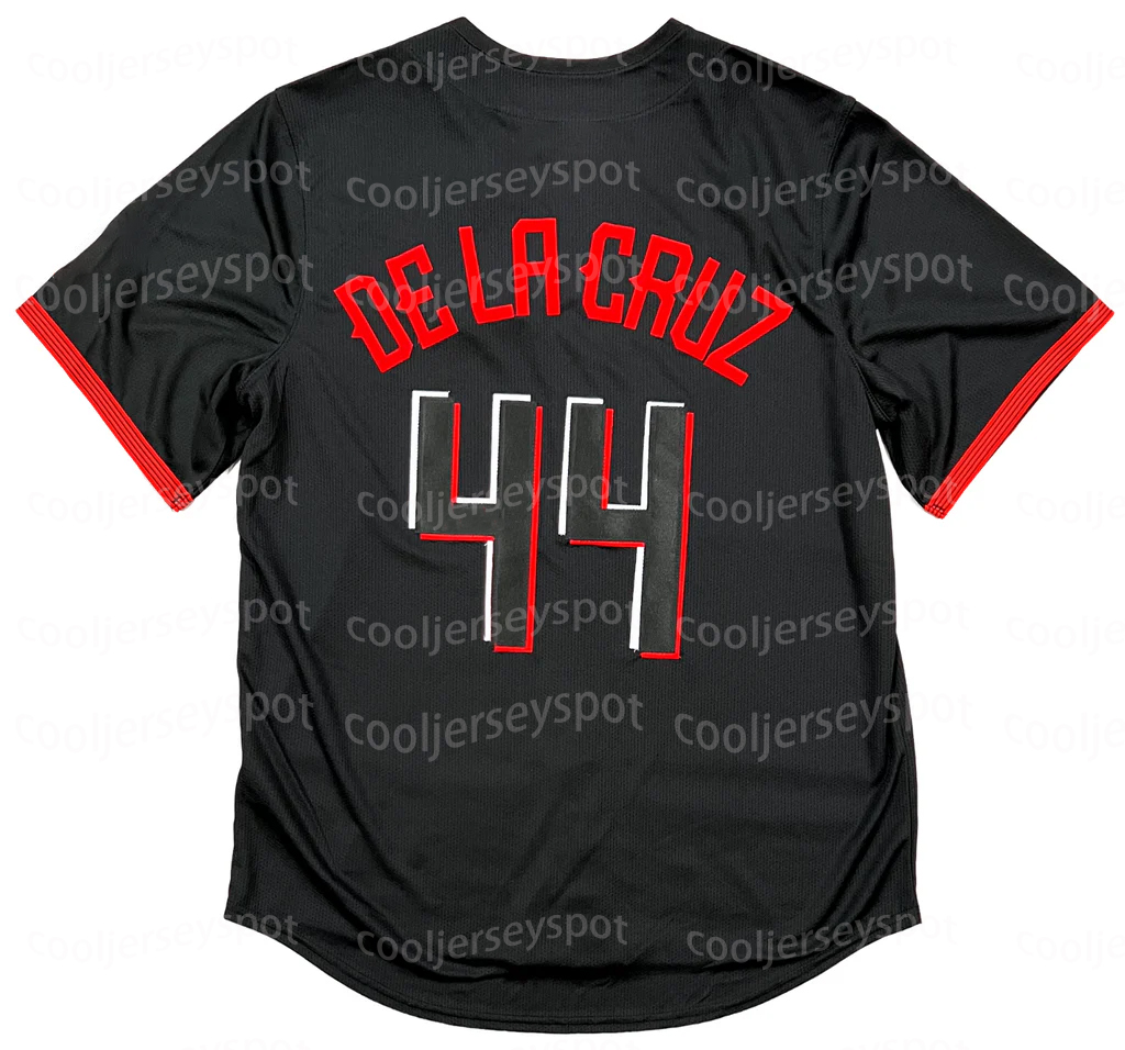 Personalized Custom 44 Reds Elly De La Cruz Baseball Jerseys Tyler Stephenson Hunter Greene Spencer Steer CincinnatiJerseys Any Name Number Mens Women