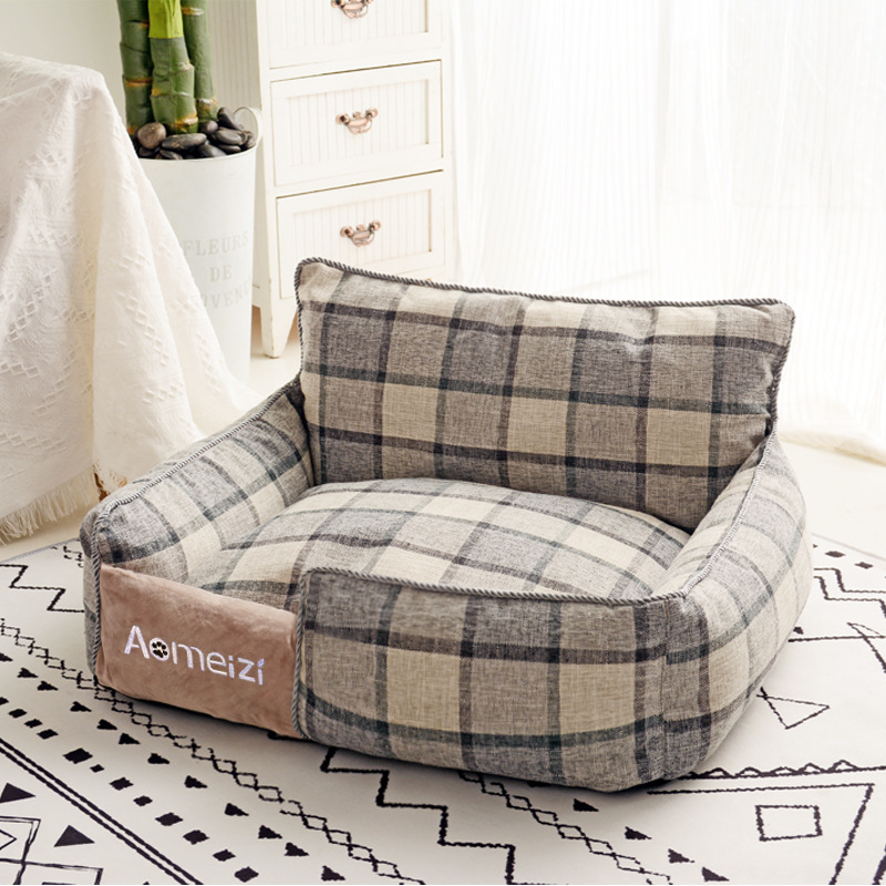 Square Comfortable Removable Washable Nest Universal for All Seasons Dog Keeping Warm Breathable Cat Bed Pet Supplies - view 5