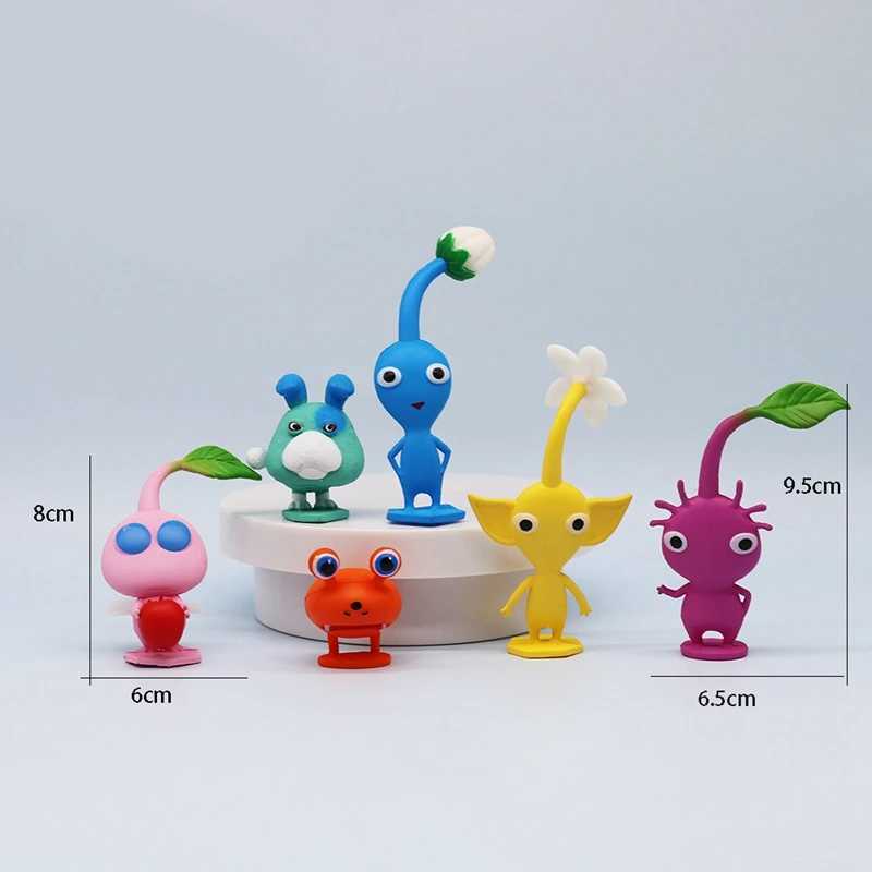 6/12 pieces/set of animated games PIKMIN characters Captain Olima PIKMIN action characters PVC series models dolls toys childrens birthday gifts X2503