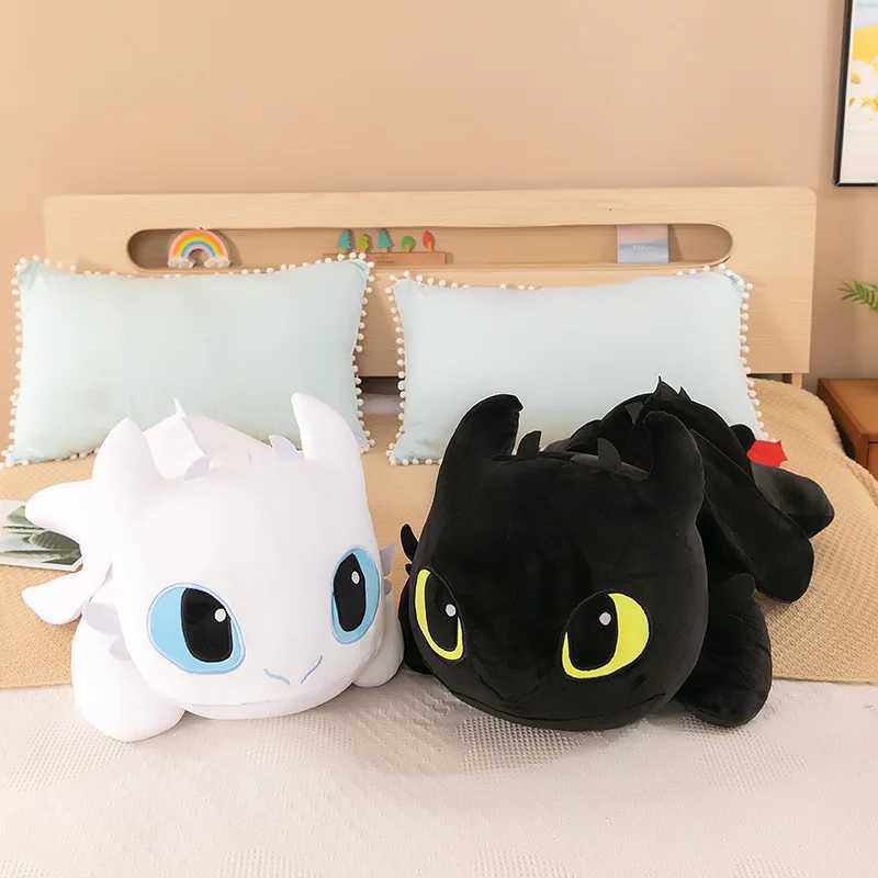 Cute toothless filling pad light angry dragon plush back pillow cartoon action biomimetic night Furia pad room decorationXJ250321