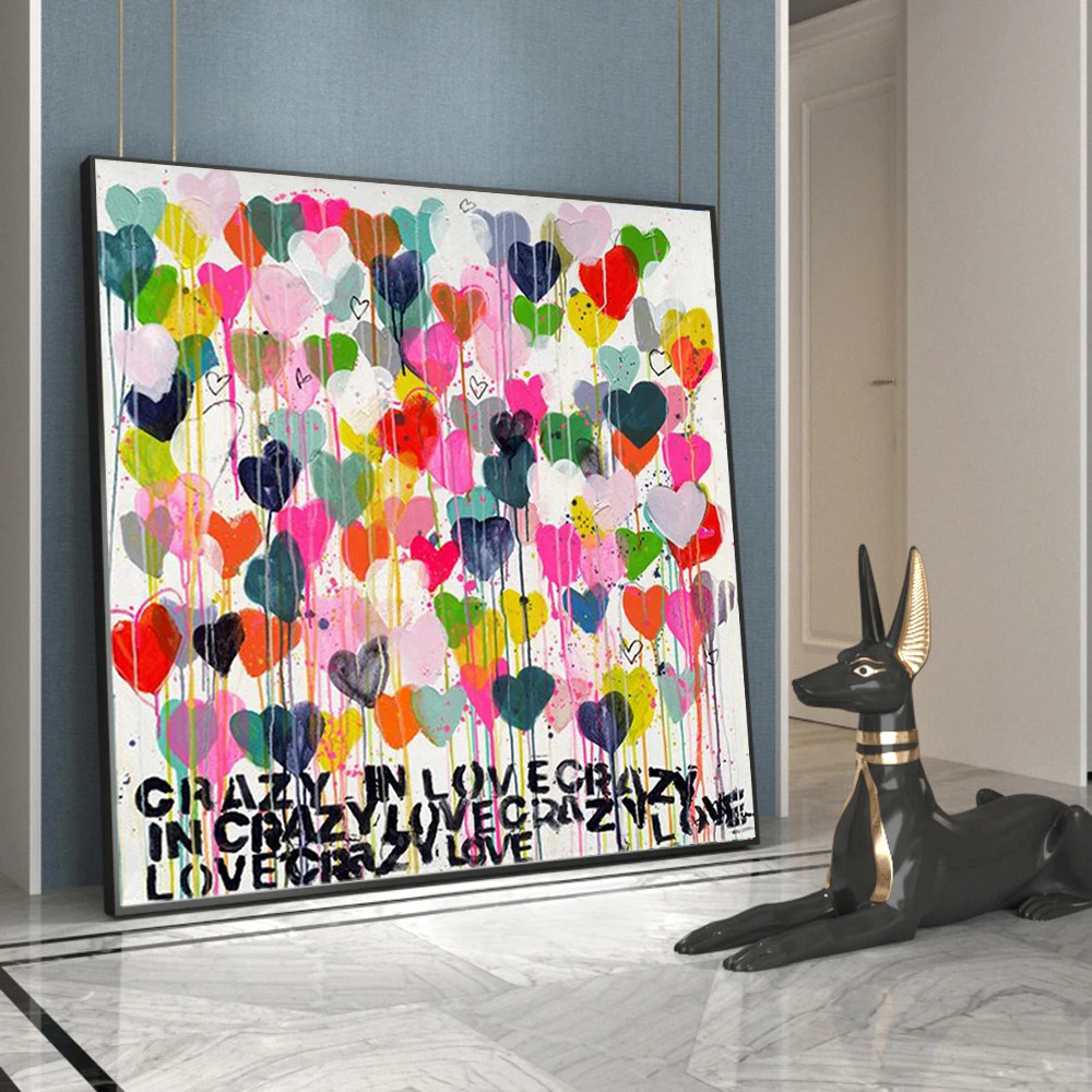 Street Graffiti Love Letter Wall Art Poster Prints Modern Abstract Room Home Decor Canvas Painting Mural Picture Artwork 250318