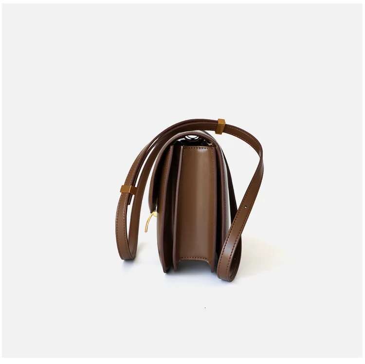 Hot UBEL 2024 Women's Classic Real Leather Smooth Tofu Box Large Square Bag Versatile high quality Commuting Crossbody Bags For Women