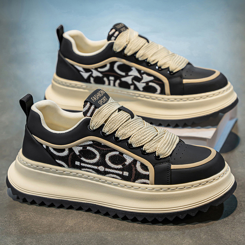 hot Men 2025 spring and summer new fashion comfortable soft sole low top board embroidery color contrast casual shoes