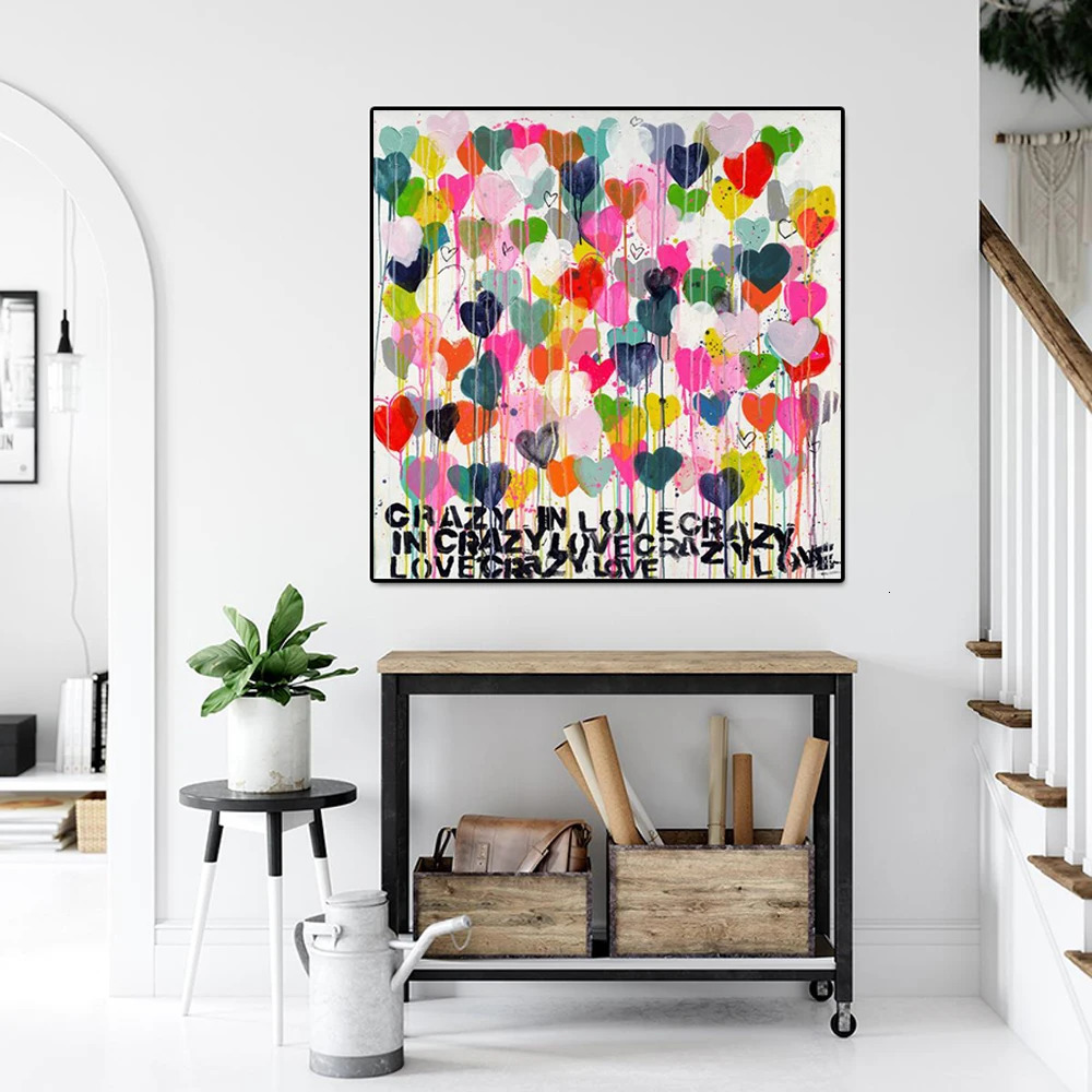 Street Graffiti Love Letter Wall Art Poster Prints Modern Abstract Room Home Decor Canvas Painting Mural Picture Artwork 250318