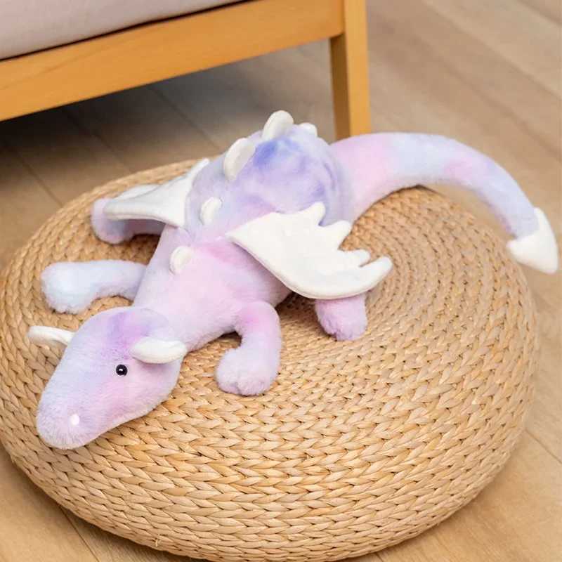 50-100cm Soft Plush Toy Little Snow Dragon Plush Dinosaur Stuffed Animal Soft Cushion Childrens Toy X250322