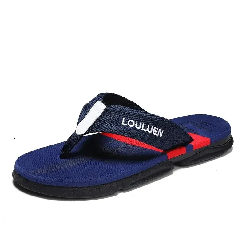 High Quality Fashion Men Flip Flops Summer Beach Flip Flops Men Casual Breathable Antiskid Beach Slippers Men Summer Outdoor 250327