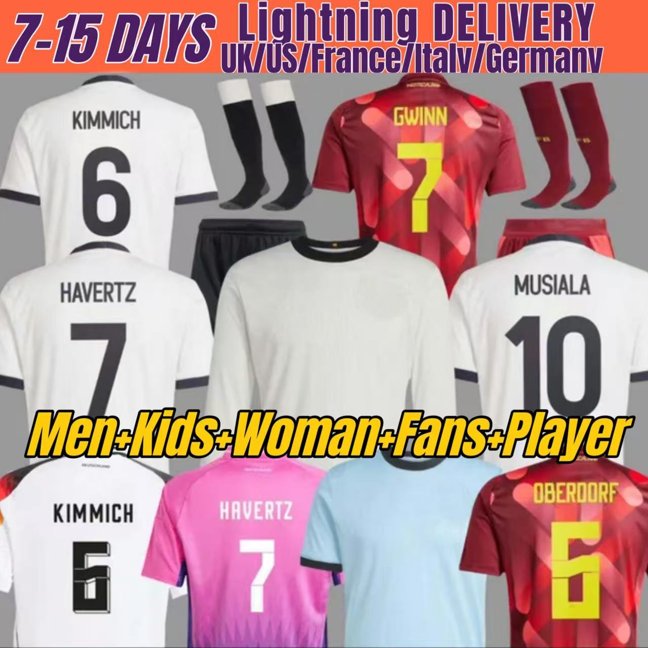2025 Germany 125-Year Anniversary woman Soccer Jerseys Player HUMMELS KROOS GNABRY WERNER MUSIALA MULLER HAVERTZ WIRTZ PAVLOVIC GUNDOGAN Men