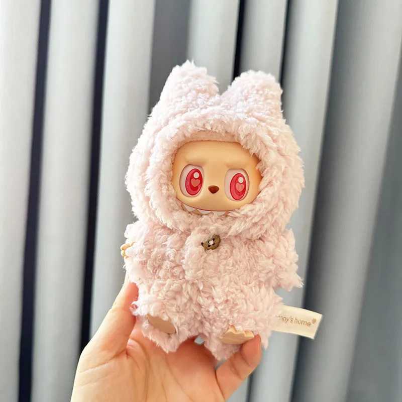 Suitable for 17cm v1/v2 clothing pendant Labubu seat pole pink plus onesie Z250322 Free shipping