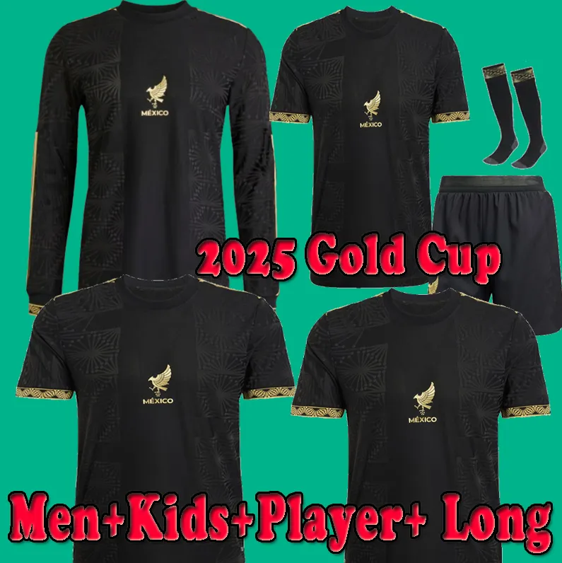 24 25 26 jerseys copa Mexico 1985 Retro Kit football shirt red white soccer shirts CHICHARITO LOZANO 2024 2025 2026 Gold Men and kids sets uniform 199