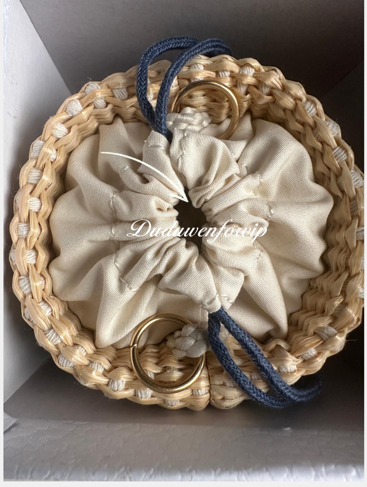 storage case Fashion straw mini box collection bucket improved string hanging bags makeup.gift gift packing